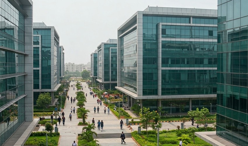 Hinjewadi IT Park in Pune, a major hub for tech companies and professionals.
