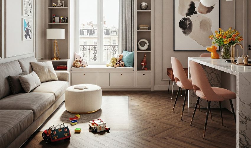 Luxury flat with study area for families near Pune schools