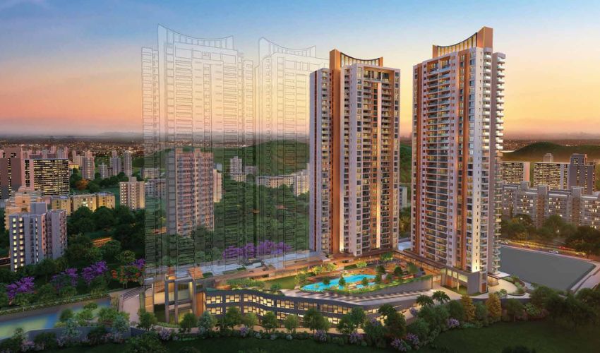 Exterior view of Kolte Patil 24K Altura showcasing luxury design and prime urban location