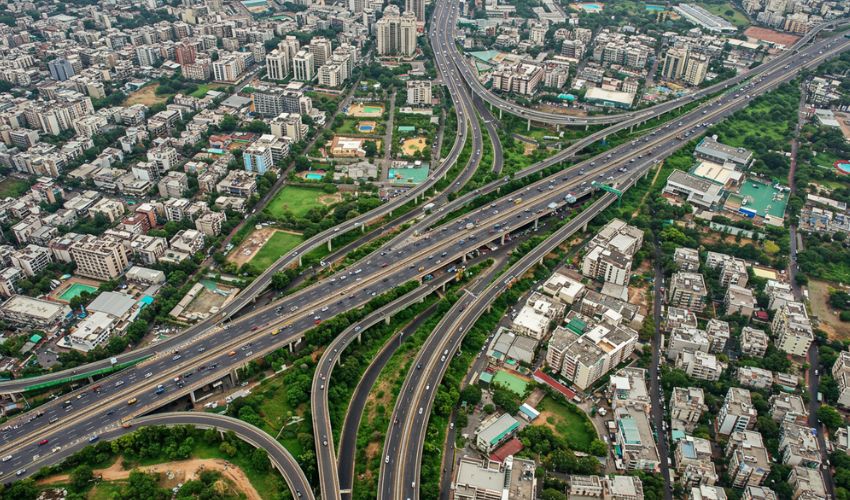 Top view of Baner area highlighting major highways and arterial roads near 24K Altura