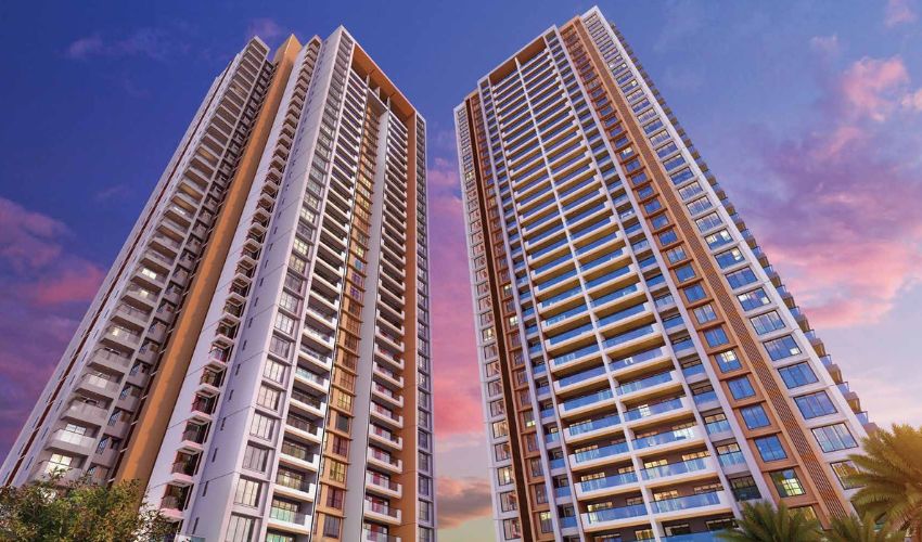 Exterior view of 24K Altura, an architectural marvel with sleek design and contemporary finishes, set in a premium residential location