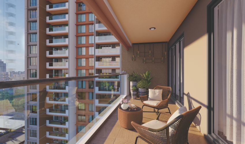 View from 24K Altura's high-rise flats in Baner Pune