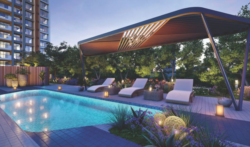 World-class amenities at Kolte Patil Altura including pool, gym, and green spaces