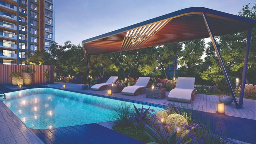 Premium residential project in Balewadi Pune with modern architecture, lush gardens, and luxury amenities.