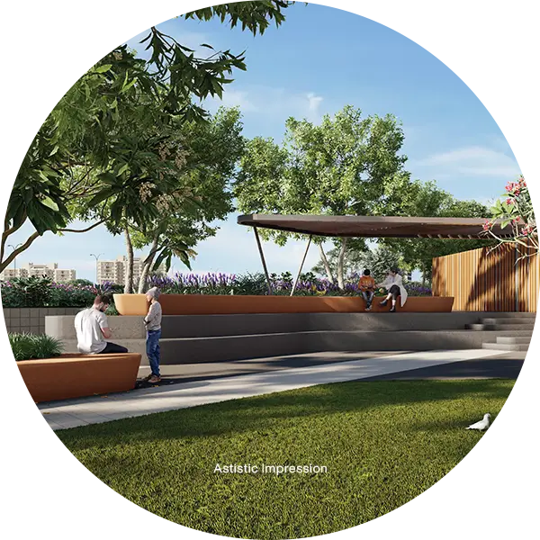 Cultural gatherings await at the amphitheatre in 24K Hinjewadi.