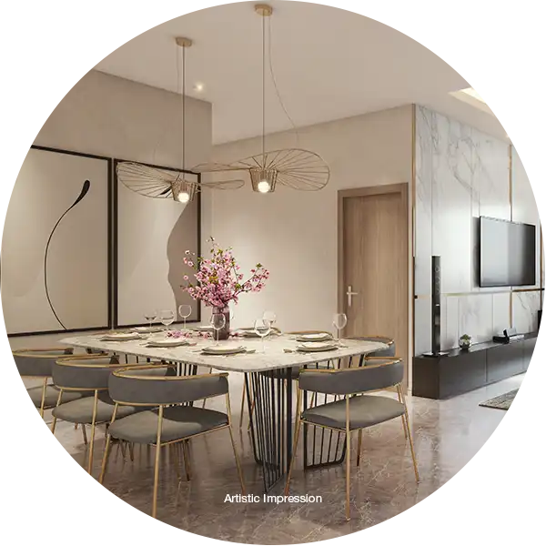 Indulge in fine dining at Kolte Patil 24K Altura’s signature dining area