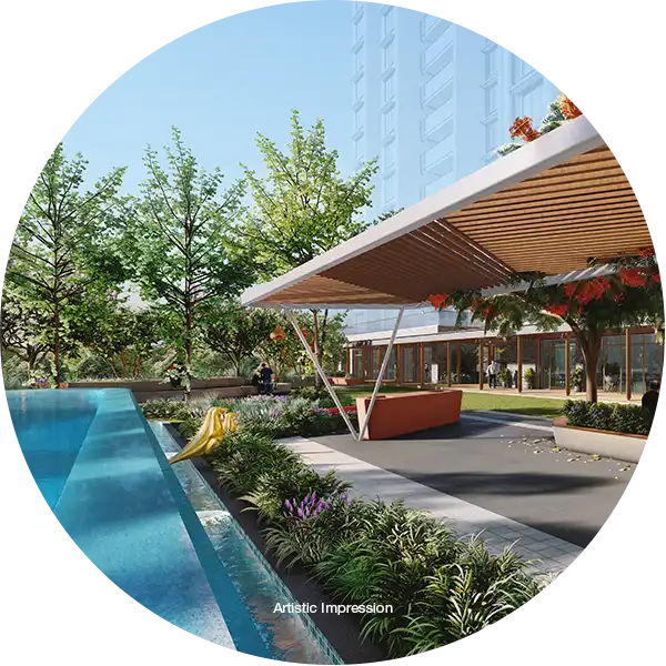 Enjoy scenic outdoor dining at your dream property in Pune