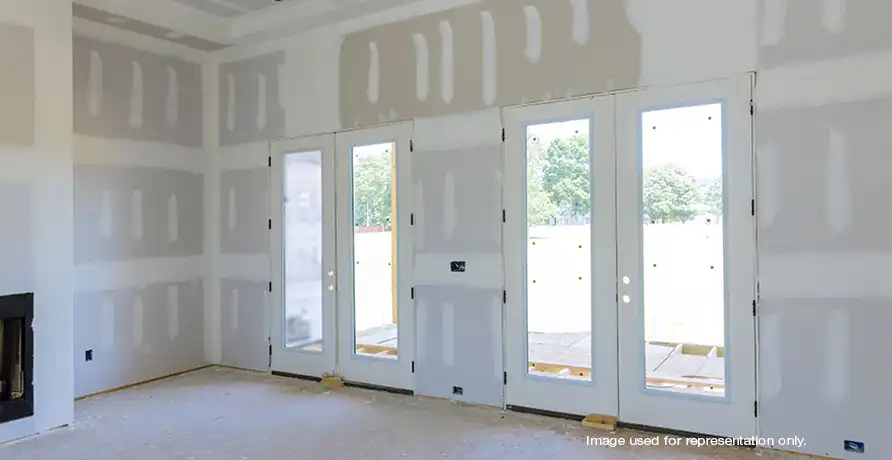 Gypsum Finished Walls