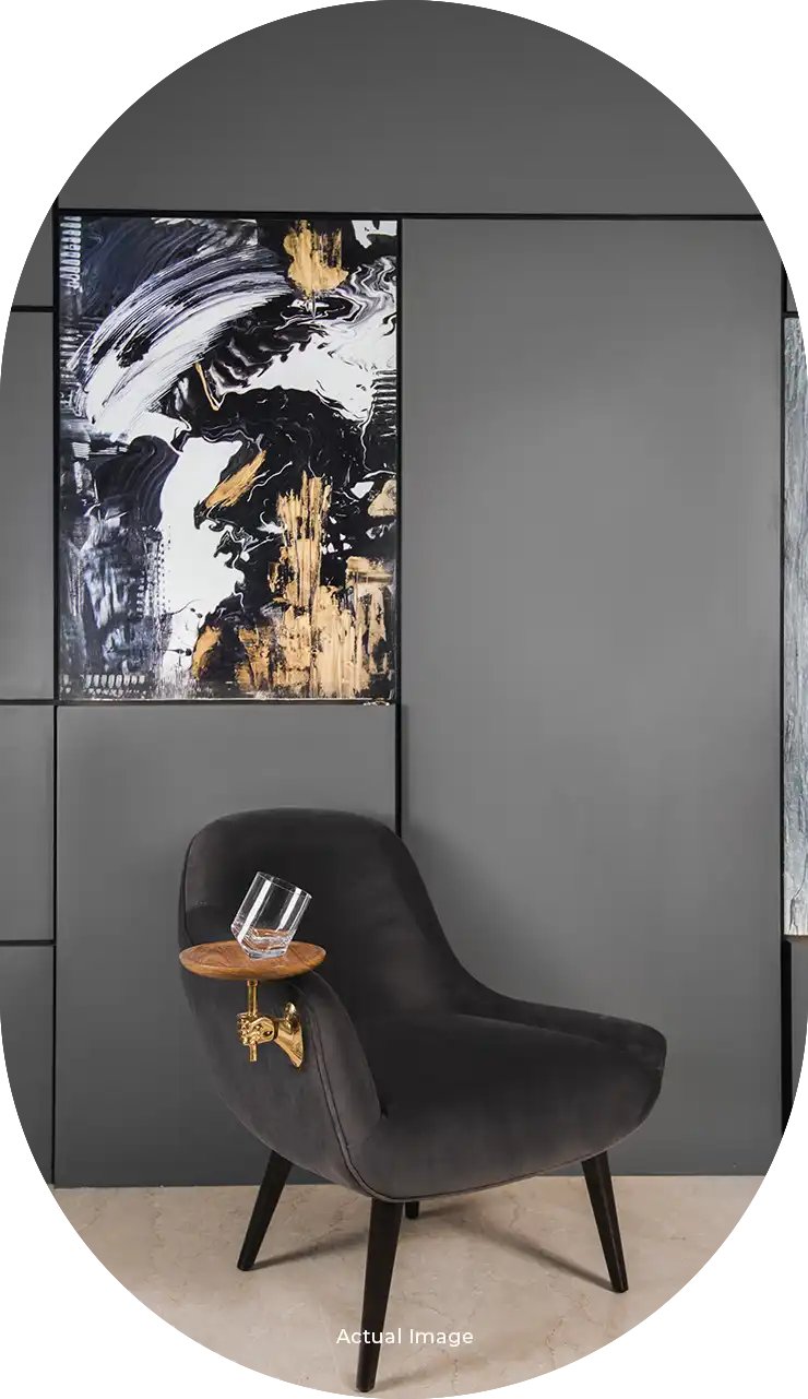 Spacious living room interiors in 4 BHK luxury flats in Pune