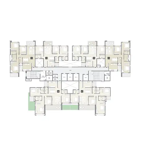 Explore Floor Plan 6 featuring modern flats in Pune