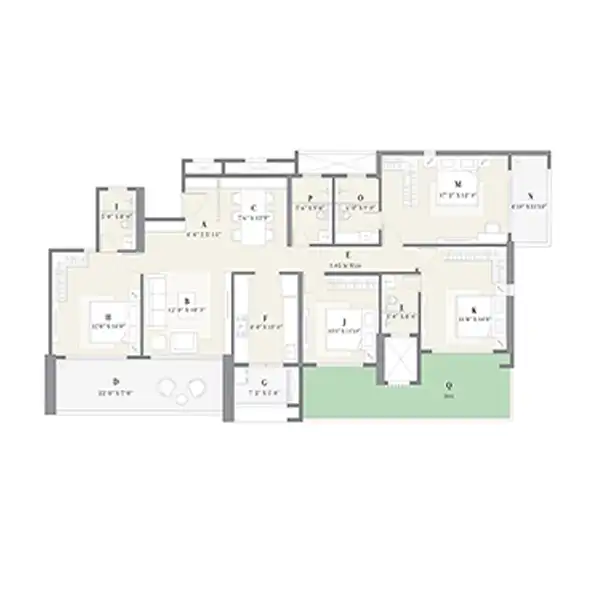 Unit Plan 9 highlights Super Luxury Apartments in Pune